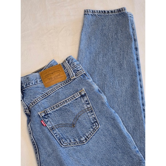 Levi's Denim - Levis Premium 80s Mom Jeans High Rise Tapered Blue Denim 27